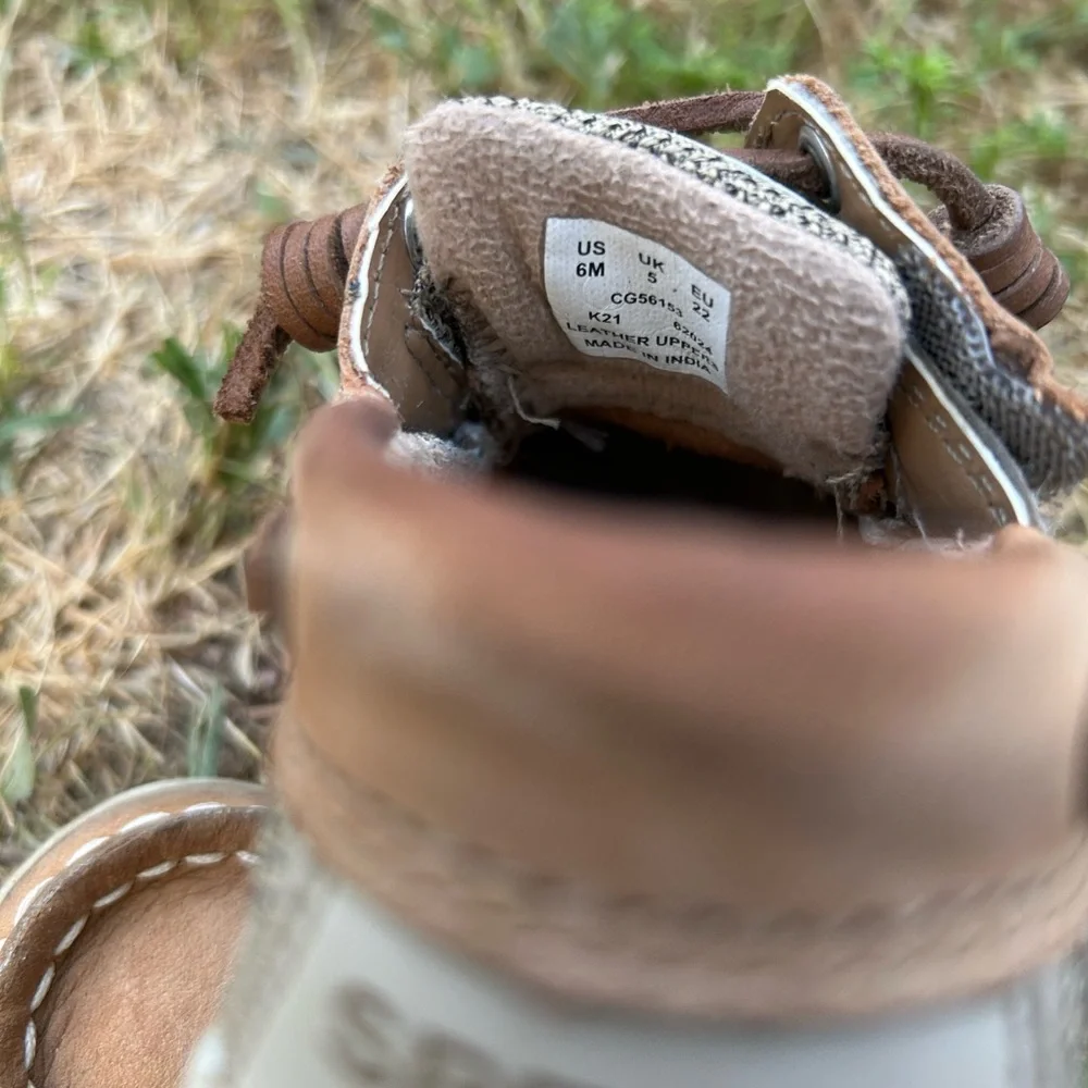 Sperry Kids Tan Suede Moccasin Boat Shoes